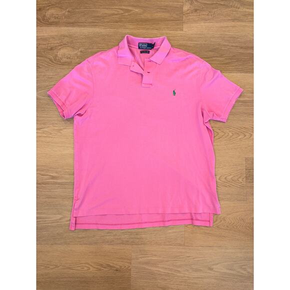 Polo by Ralph Lauren pink polo with green logo size XL - Picture 1 of 5